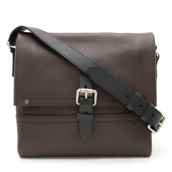 LOUIS VUITTON Utah Canyon Messenger Shoulder Bag Maron Brown - Picture 1 of 8